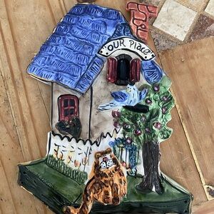 Beautiful Ceramic Art Collectable by Heather Goldminc Canadian Artist - Plaque